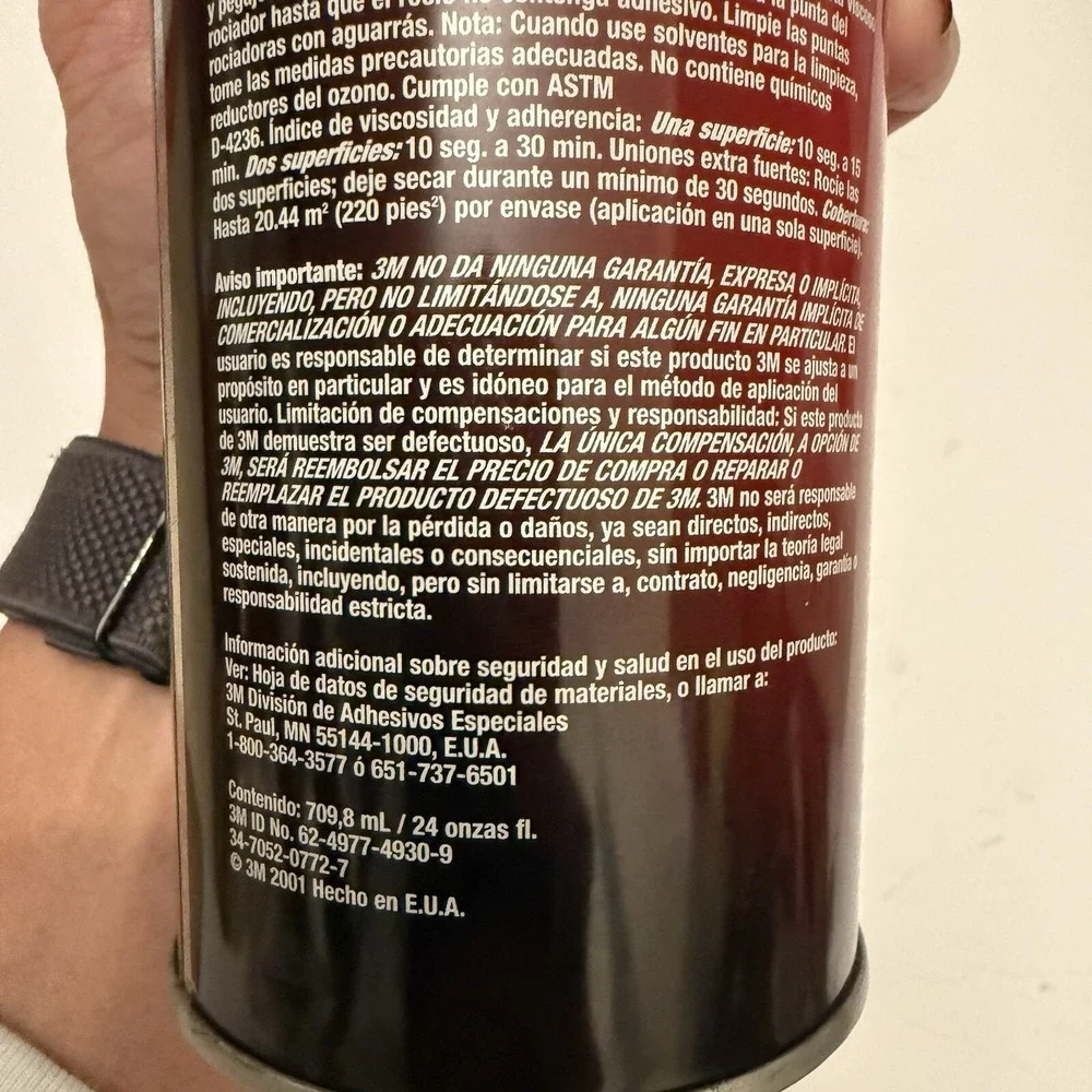3M Super 77 Multipurpose Spray Adhesive, 16.75 oz (24 fl. oz.)‎